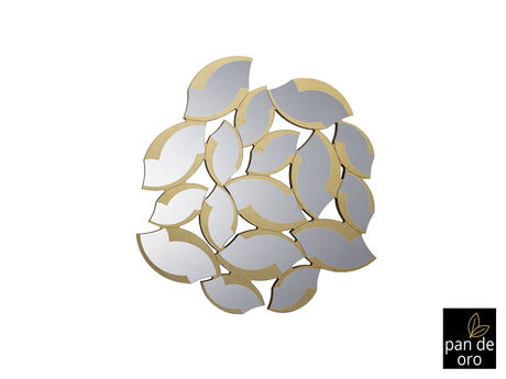 Espejo Schuller Sandal pan de oro y dorado 114x120cm ambiente