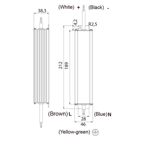 Empotrable Tiras Led Strips Mantra negro 7378