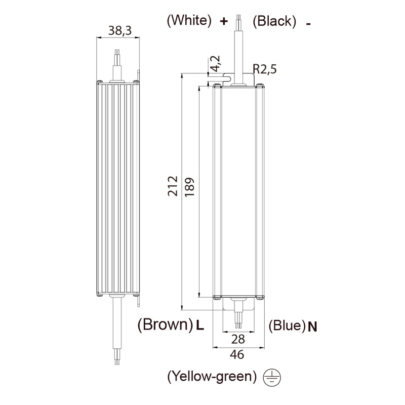 Empotrable Tiras Led Strips Mantra negro 7378