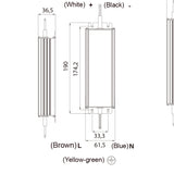 Empotrable Tiras Led Strips Mantra negro 7379