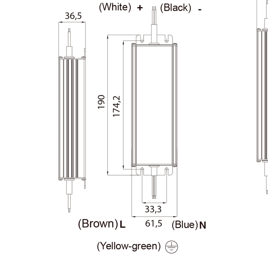 Empotrable Tiras Led Strips Mantra negro 7379