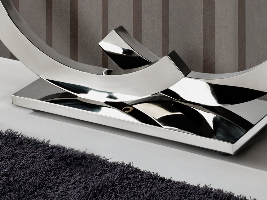 Consola Schuller Casandra alto brillo acero inoxidable  - ambiente