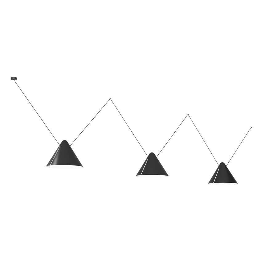 Lámpara de techo colgante LedsC4 Super Attic Conic Shape E27 125cm 00-8380-05-05