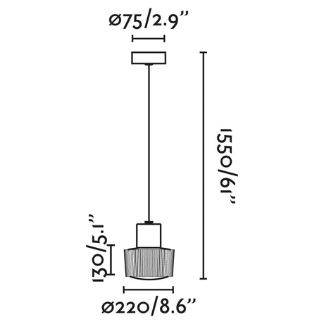 Faro 74427C-04 - Dibujo técnico