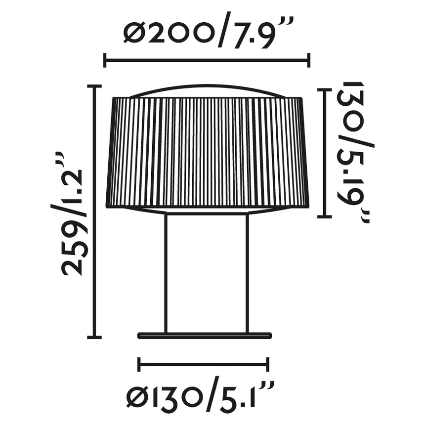 Faro MUFFIN 259 Lámpara sobremuro gris oscuro 74433S-04