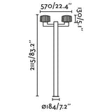 Faro 74435F2-04 - Dibujo técnico