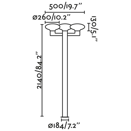 Faro 74436F3-03 - Dibujo técnico