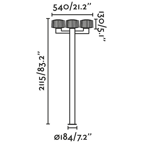 Faro 74436F3-04 - Dibujo técnico