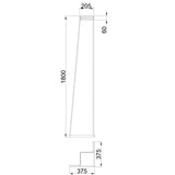 Lámpara de pie Minimal Mantra beige 7443