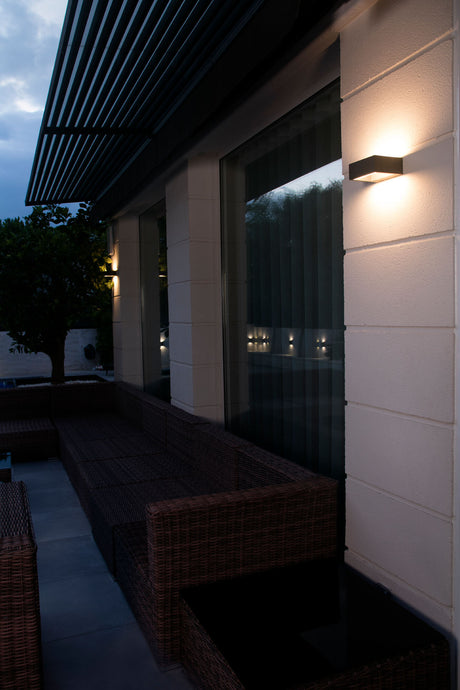 Faro Alp Aplique Gris Oscuro Smd Led 8W 3000K