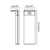 Baliza de exterior Faro Luma 60cm LED gris oscuro 3000K IP65 120° 74458