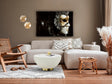 Mesa de centro Schuller Candy blanco y latón 36cm 74552