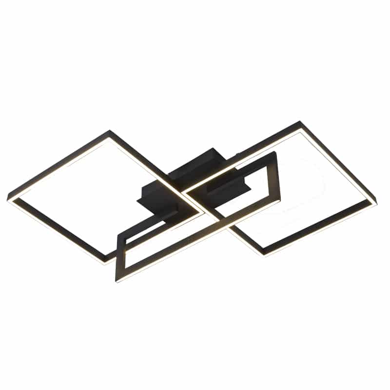 Mantra Mural Black Plafón LED dimable negro 7463