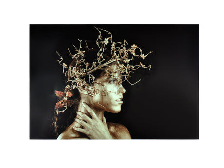 Cuadro fotografía impresa Schuller Mujer Dorada 150x100