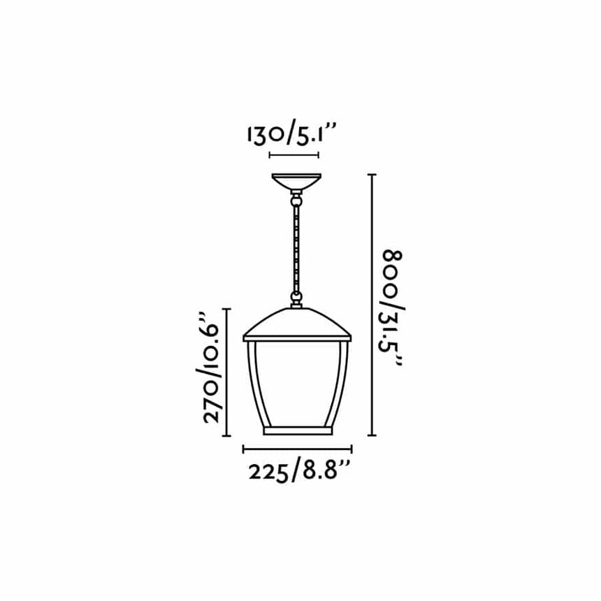 Faro Wilma Colgante Gris Oscuro 1Xe27