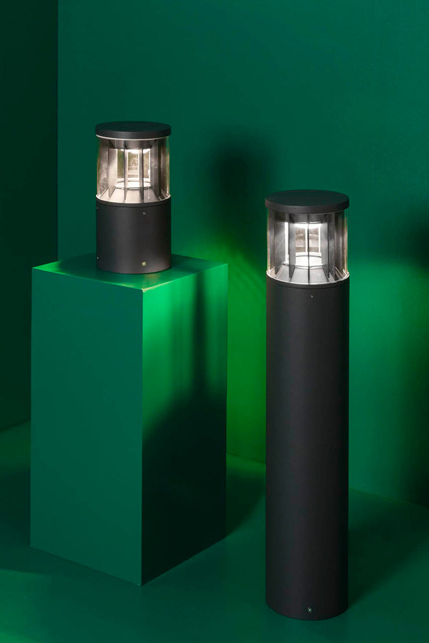 Sobremuro de exterior Faro Screen 25cm LED gris oscuro 3000K CASAMBI regulable wide 751011C