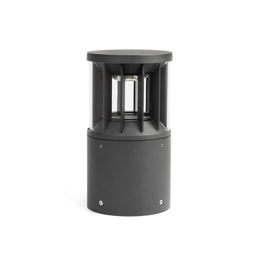 Sobremuro de exterior Faro Screen 25cm LED gris oscuro 3000K IP65 180° DALI regulable 751012D