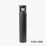 Baliza de exterior Faro Screen 80cm LED gris oscuro 2700K IP65 180° CASAMBI regulable 751102C