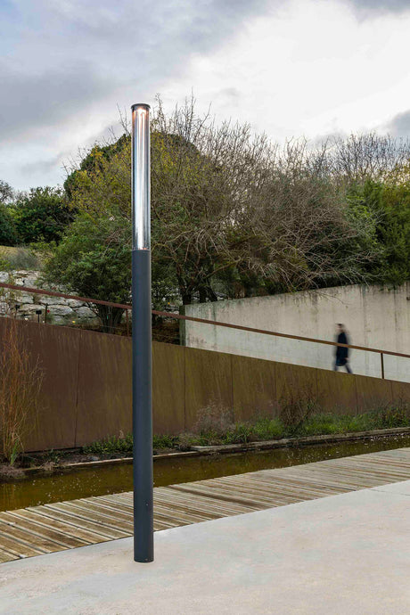Farola de exterior Faro Screen 370cm LED gris oscuro 2700K IP65 360° 751300 - vista alternativa