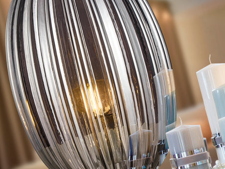 Lámpara de sobremesa Schuller Ovila 1 luz cromo 32cm 75 - ambiente