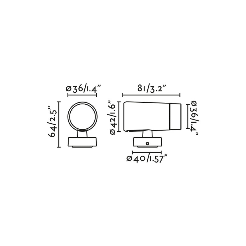 Proyector de exterior Faro Puk LED negro 2700K IP65 40° 24V 36 75300-223 - imagen 3