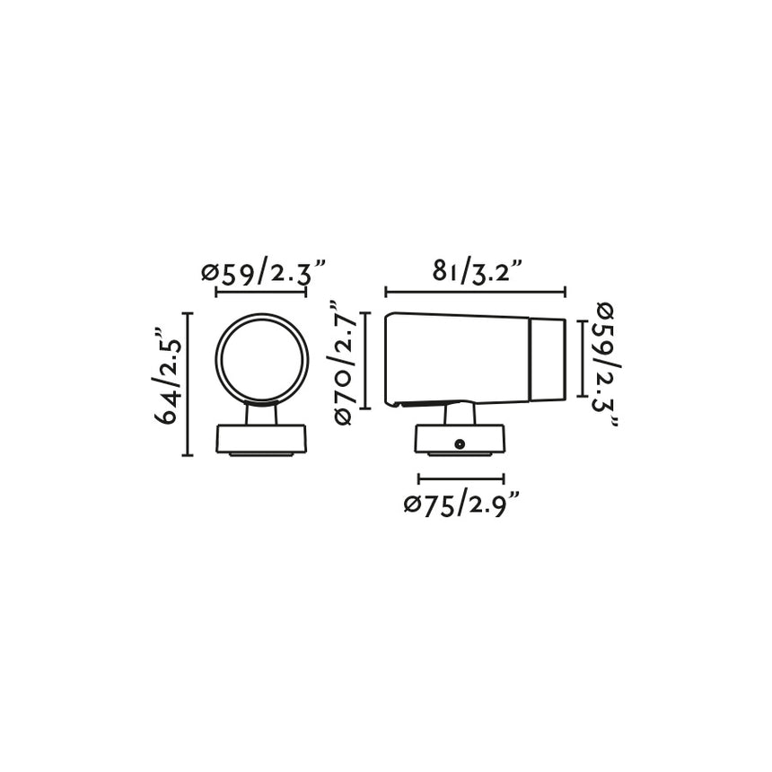 Proyector de exterior Faro Puk LED negro 2700K IP65 50° 59 75302-223 - vista alternativa