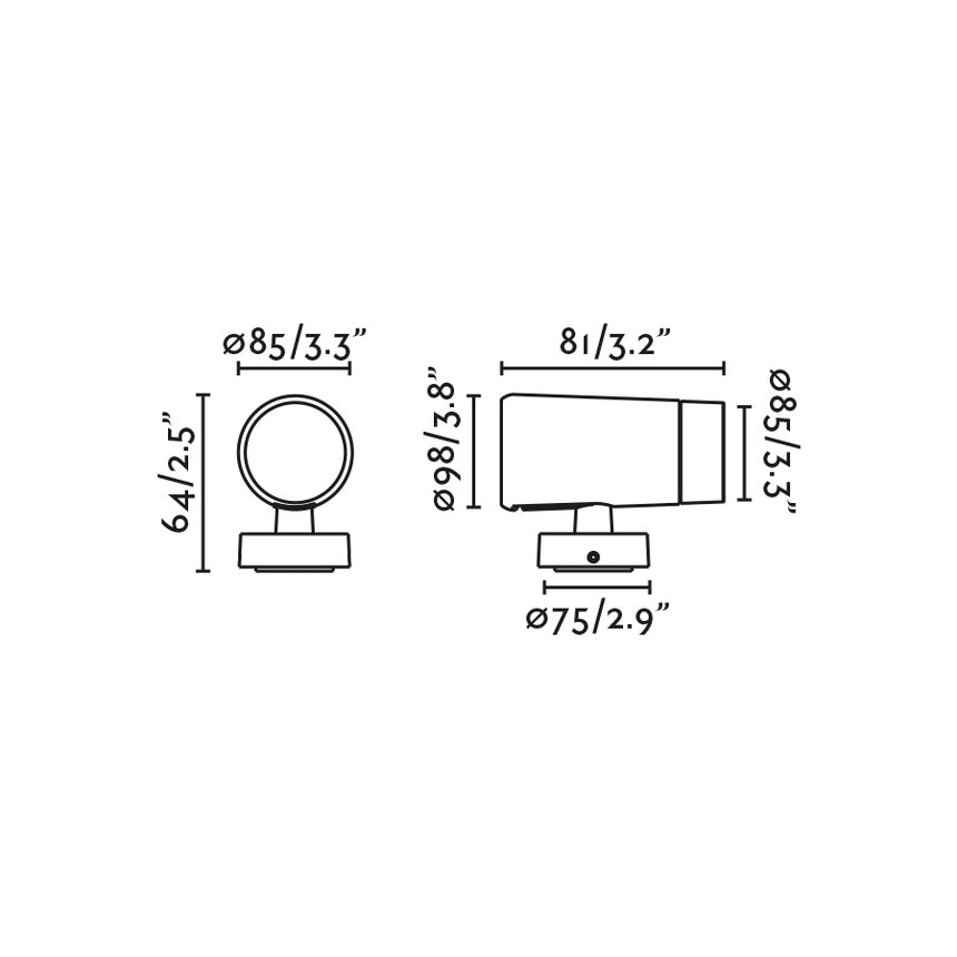 Proyector de exterior Faro Puk LED negro 3000K IP65 50° 85 75303-233 - vista alternativa