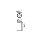 Plafón de exterior Faro Puk LED blanco 2700K IP65 50° 58 75304-123 - vista alternativa