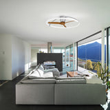 Mantra Nepal Plafón LED Ventilador gris, madera, beige, marrón 7533