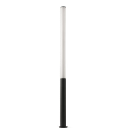 Baliza de exterior Faro Tura 205cm LED gris oscuro 3000K IP65 280° translúcido 75547