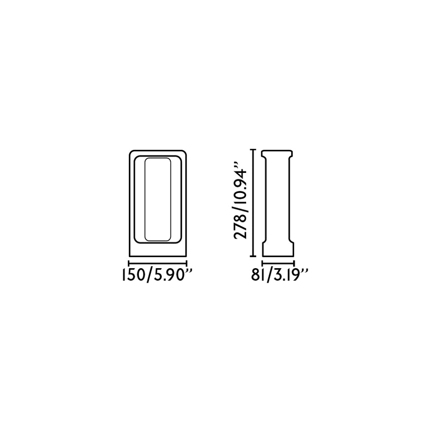 Faro TOTEM 285 Lámpara baliza gris 75550
