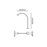 Baliza de exterior Faro Cuca 65cm LED negro 2700K IP65 24V opal 75558