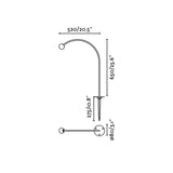 Estaca/Pincho de exterior Faro Cuca 92cm LED negro 2700K IP65 24V opal 65cm 75561