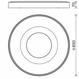 Mantra Coin Plafón LED 100W 2700K-5000K Control Remoto blanco 7560