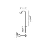 Estaca/Pincho de exterior Faro Lily 65cm LED negro 2700K IP65 75621-2