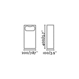 Baliza de exterior Faro Glint 40cm LED gris 2700K IP55 75637