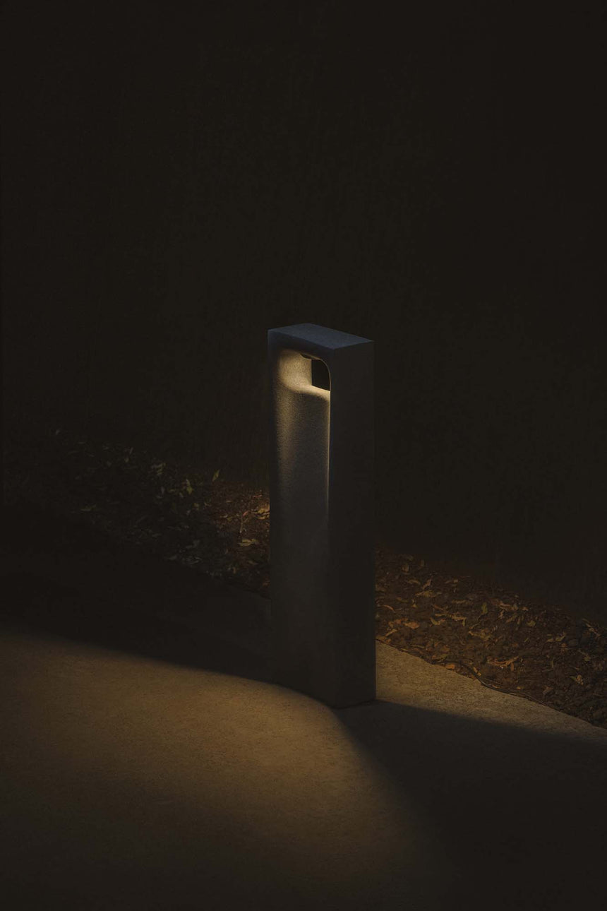 Baliza de exterior Faro Glint 70cm LED gris 3000K IP55 75641