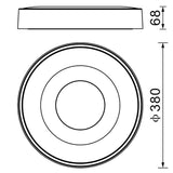 Mantra Coin Plafón LED 56W 2700K-5000K Control Remoto blanco 7566