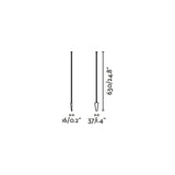 Estaca/Pincho de exterior Faro Clap negro 63cm 75708-2