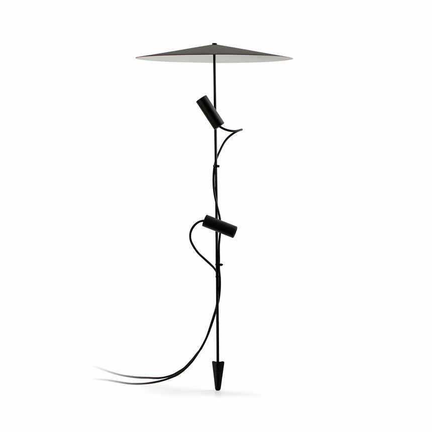 Estaca/Pincho de exterior Faro Clap LED blanco y negro 3000K IP65 38° 24V 6W 75709-233P