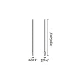 Estaca/Pincho de exterior Faro Clap negro 103cm 75709-2