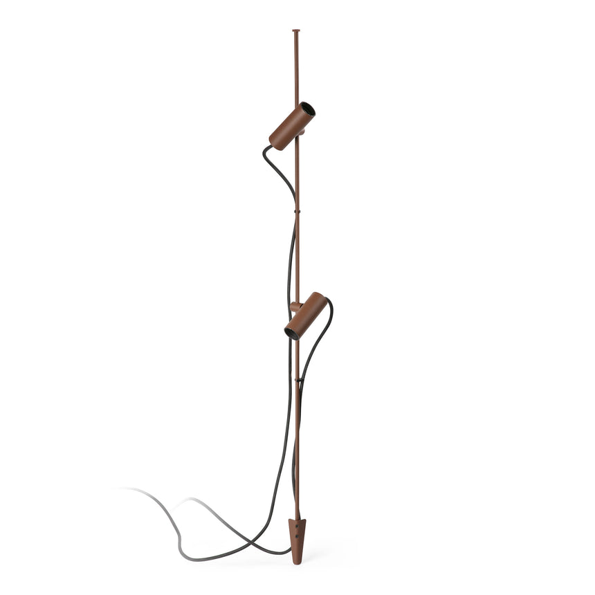 Estaca/Pincho de exterior Faro Clap 63cm LED marrón oxido 3000K IP65 38° 24V 6W 75709-433DR