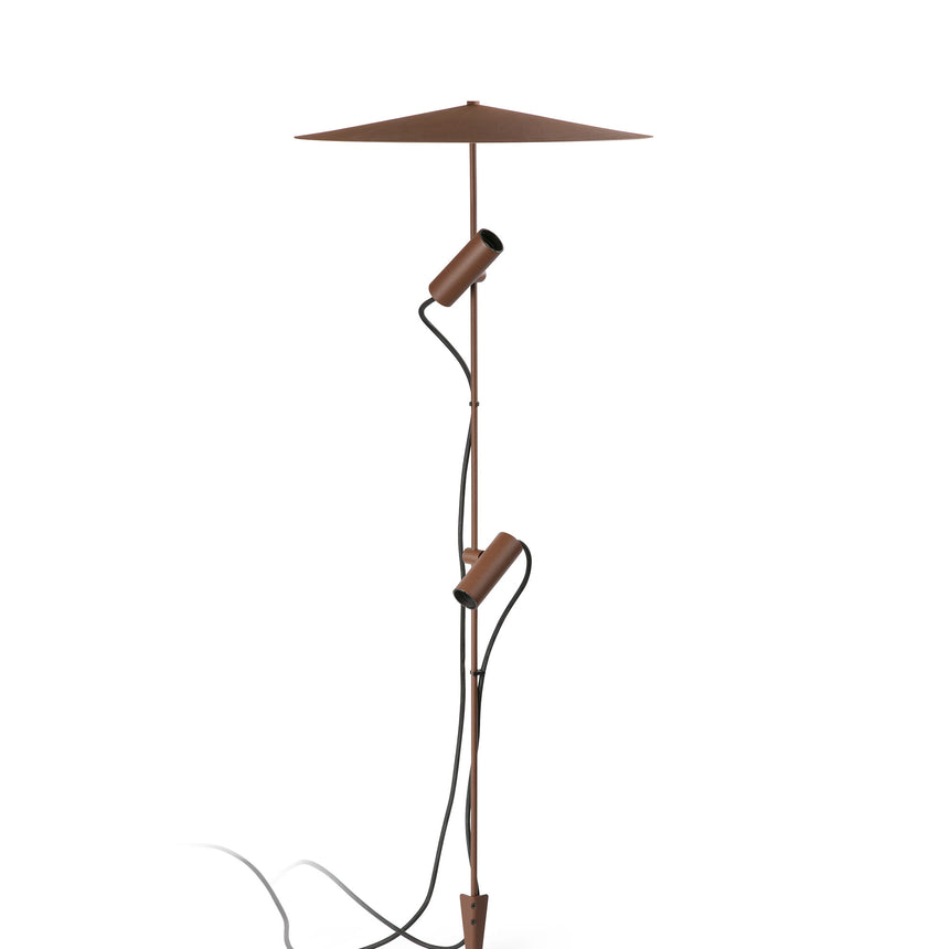 Estaca/Pincho de exterior Faro Clap 103cm LED marrón oxido 3000K IP65 15° 38° 24V 6W 75709-433P