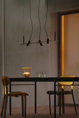 Lámpara colgante de exterior Faro Clap LED negro 3000K IP65 38° 24V 6W 75711-233