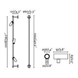 Aplique de exterior Faro Clap LED negro 3000K IP65 38° 24V 6W 75712-233