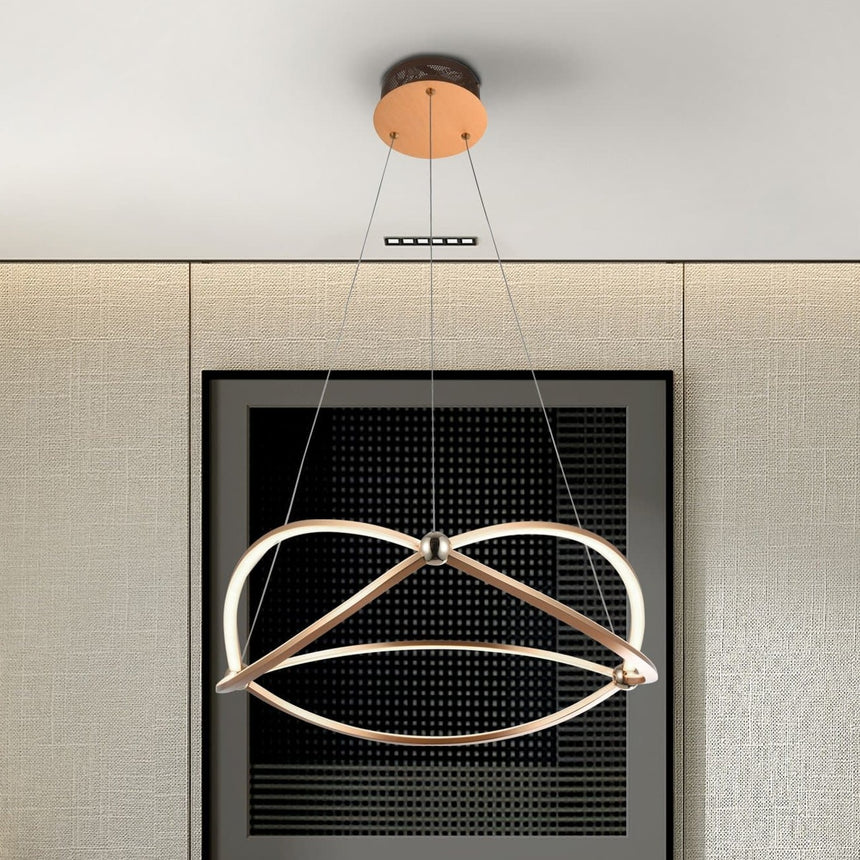 Schuller Ocellis Lámpara de techo colgante LED 60ř oro rosa 757232