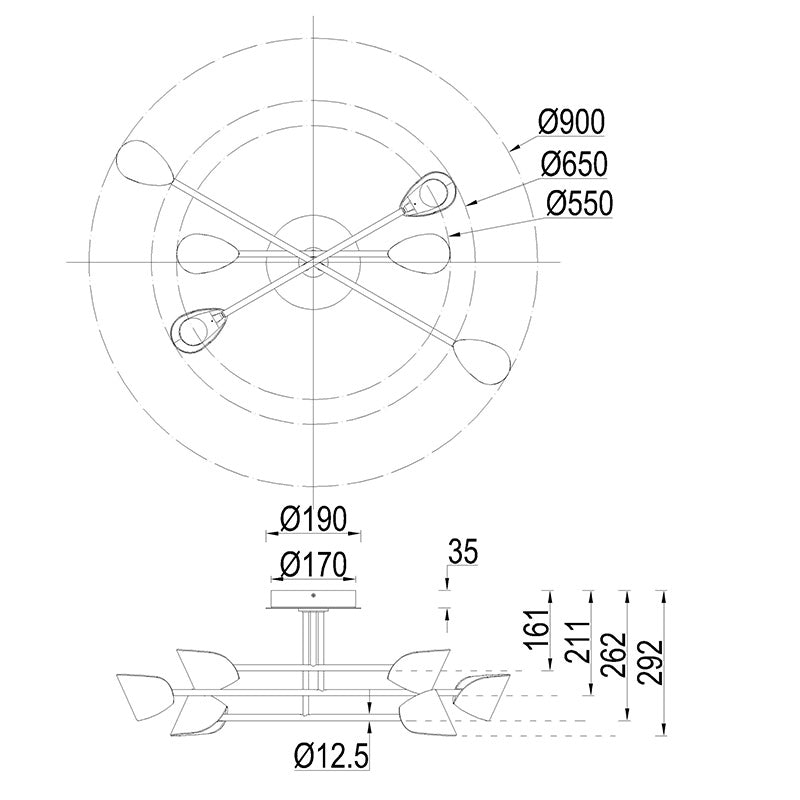 Plafón Ofertas-3 Dto 50% Mantra blanco 7573