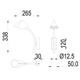 Mantra Capuccina Aplique LED 6W 3000K negro 7583