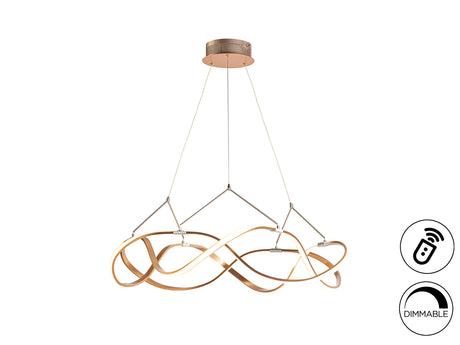 Lámpara de techo colgante Schuller Molly oro rosa 3000K - vista 2