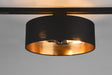 Plafón de techo Trio DUOline LED negro y dorado 3000K Ø30cm 76820280